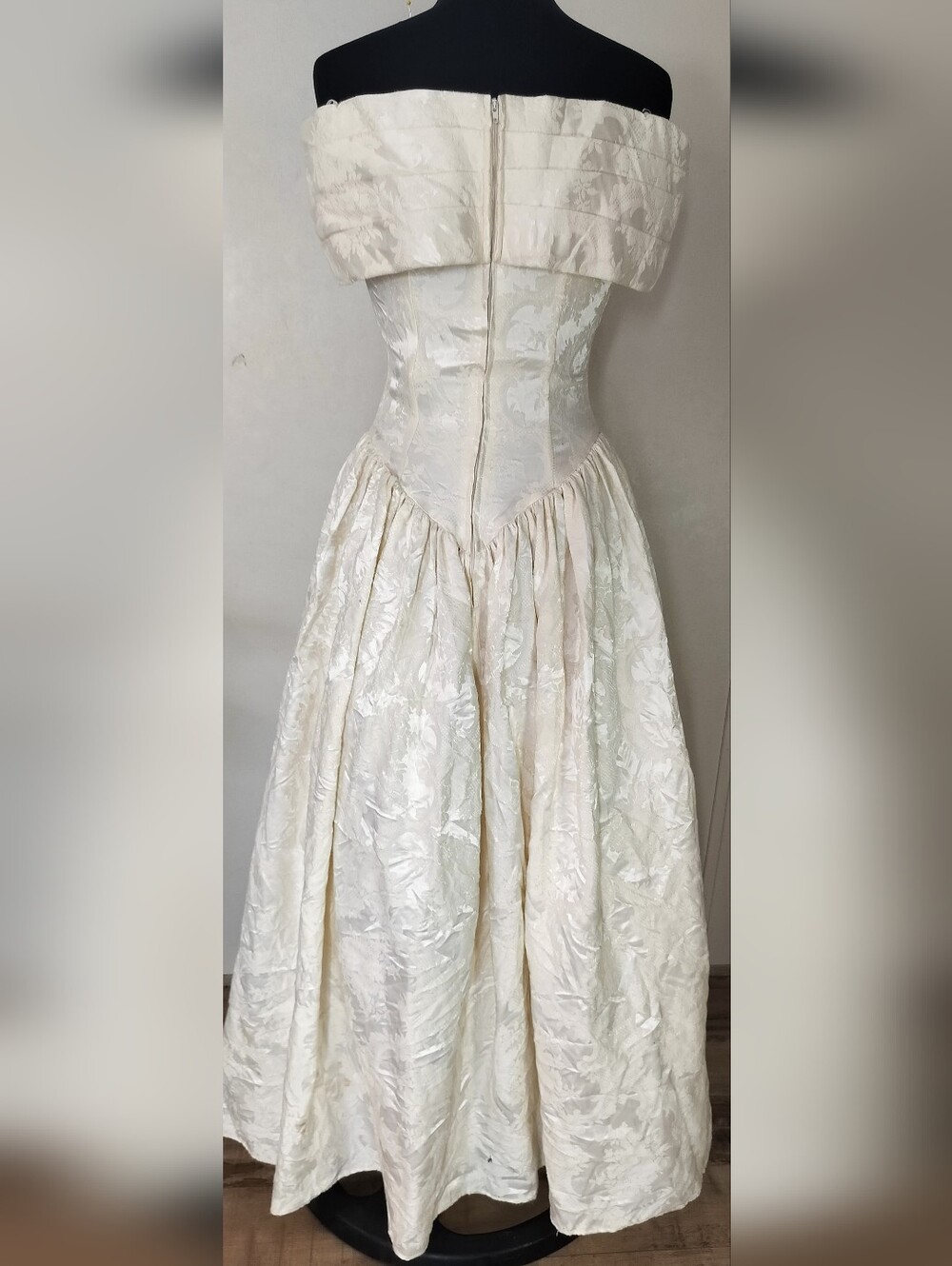 Jessica McClintock Cream Bridal Dress Labelled Designer Gown - Picture 2 of 4